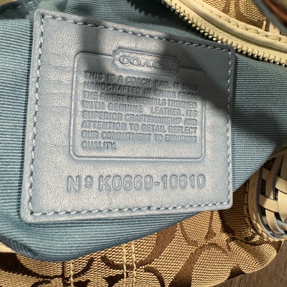 COACH Signature Hobo Satchel - Picture 7 of 8